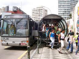Riding the Curitiba Bus Rapid Transit (BRT)