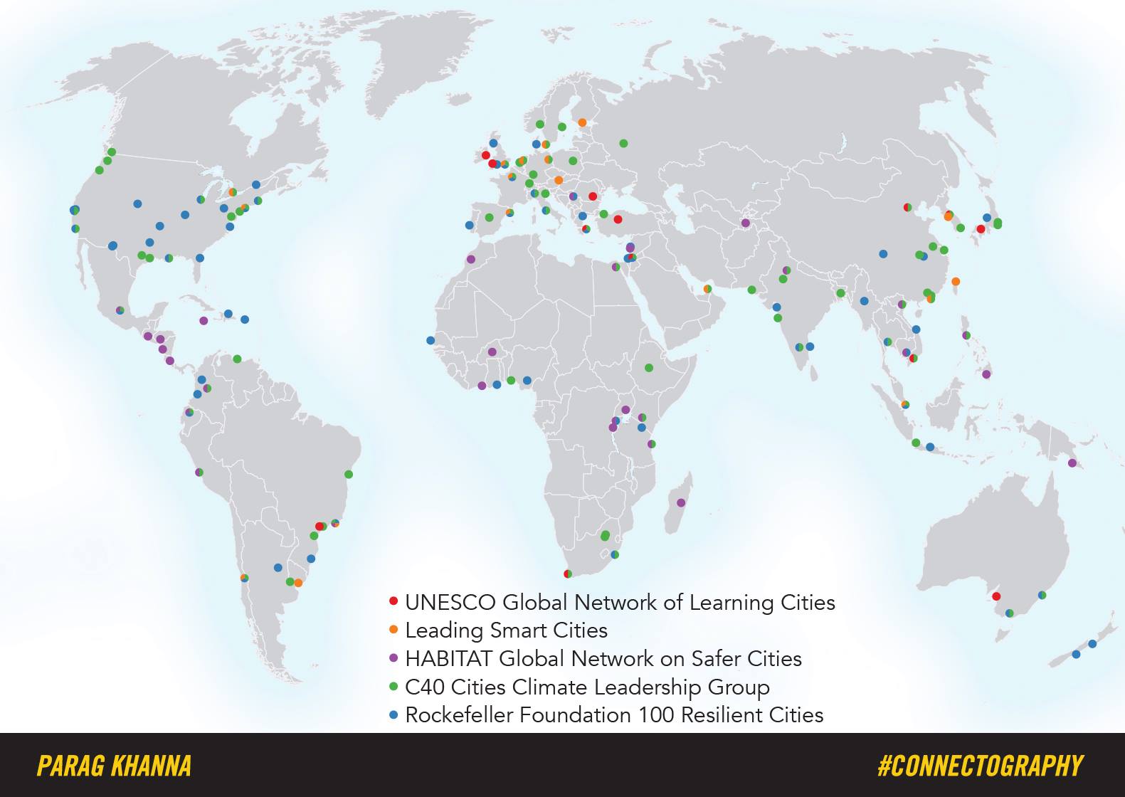 The Growth of Inter-city Learning Networks