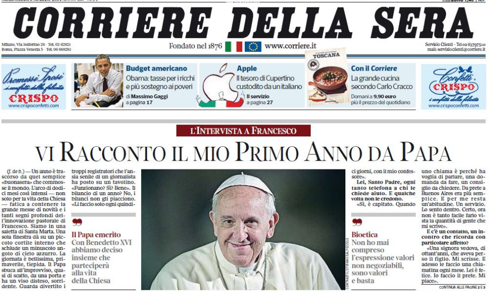 Italy’s Corriere Della Sera reviews CONNECTOGRAPHY