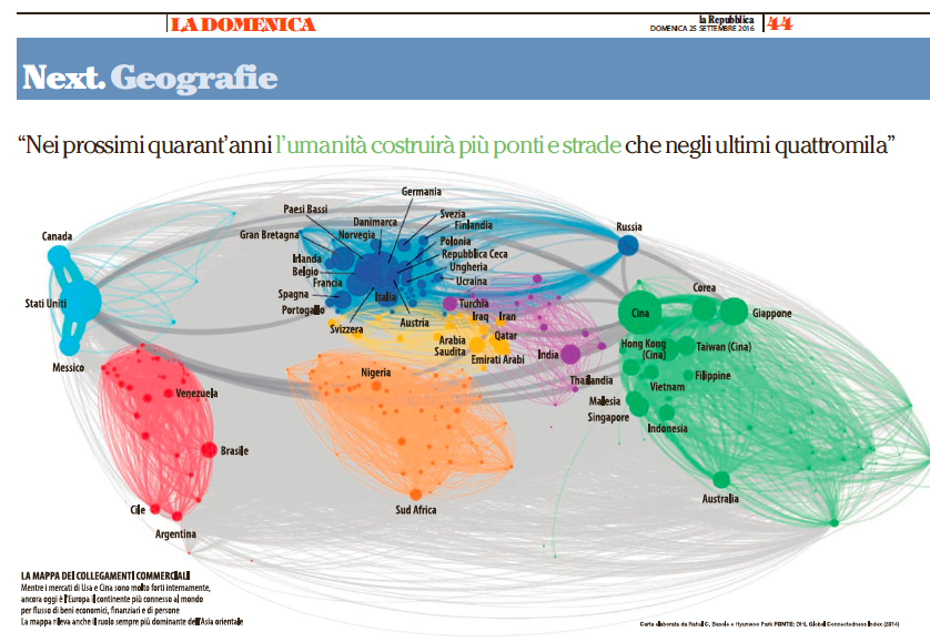 La Repubblica Features Connectography
