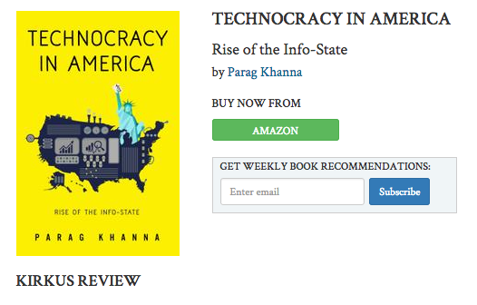 Kirkus Reviews: “Technocracy in America”