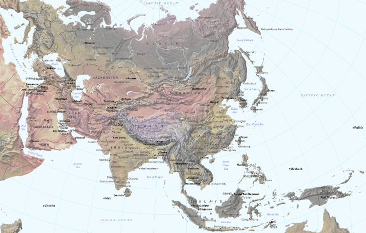  The Future Is Asian Map by Parag Khanna 