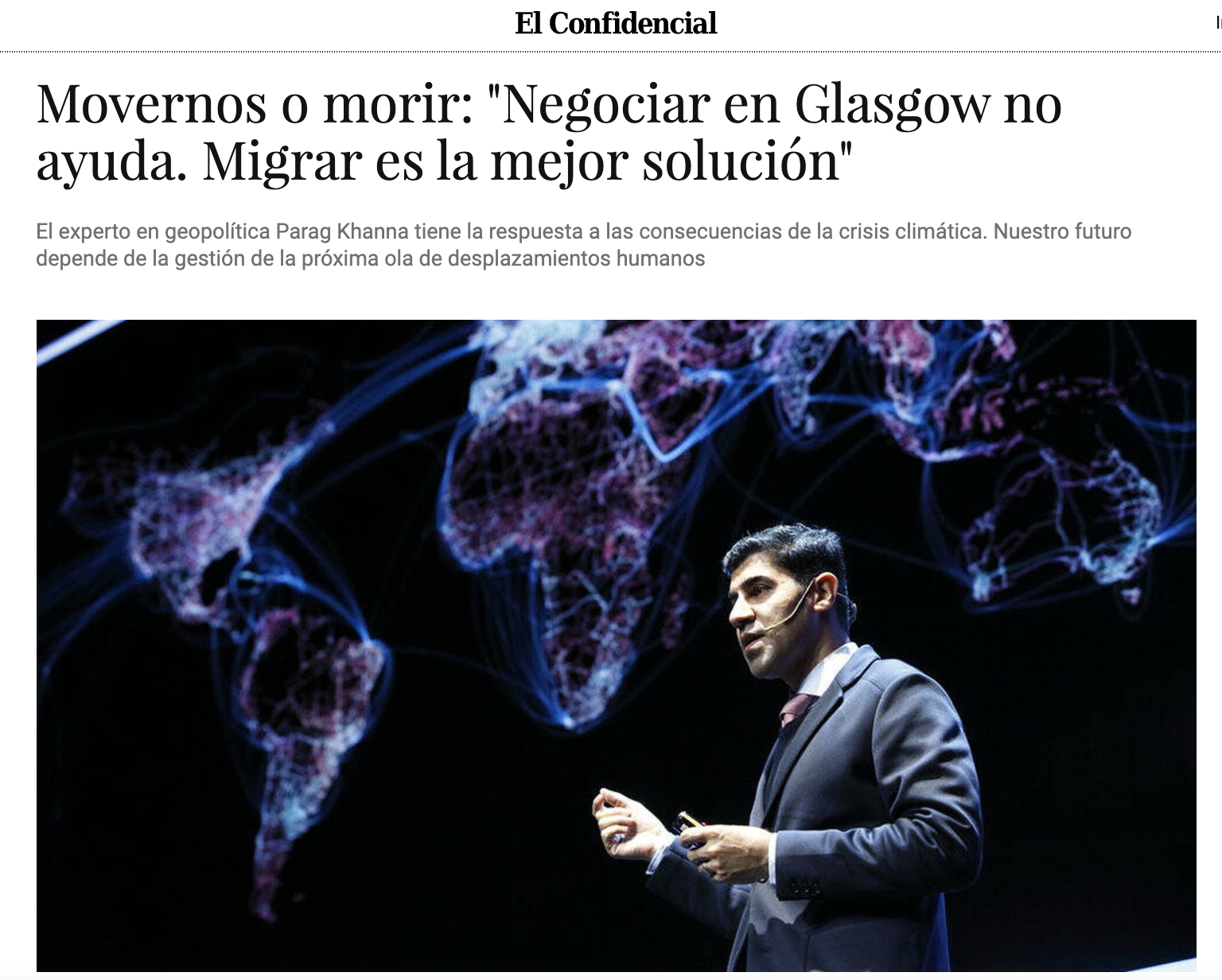 Movernos o morir: “Negociar en Glasgow no ayuda. Migrar es la mejor solución”