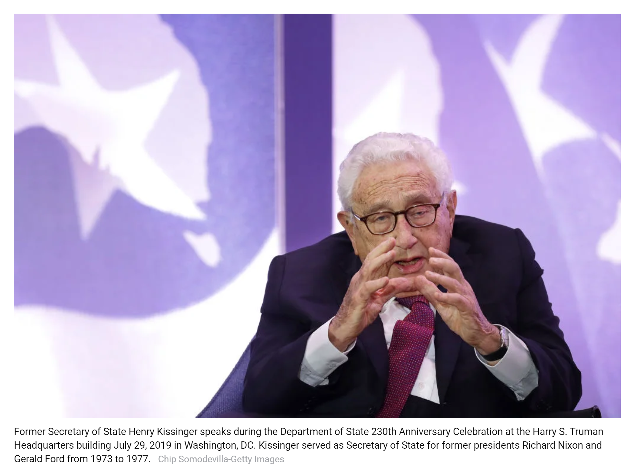 Henry Kissinger’s Lessons for the World Today
